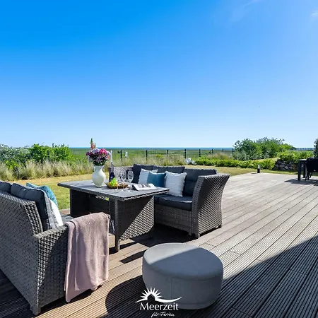 Herzmuschel Erste Reihe, Dachterrasse, Schleiblick, Garten, Carport, Gaskamin, Sauna, Terrasse, Strandkorb, Aussenrolllaeden * Olpenitz